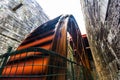 Largest iron waterwheel on mainland Britain at the National Slate Museum in North Wales Royalty Free Stock Photo